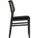 Annex Velvet Black / Natural Dining Chair, Set Of 2